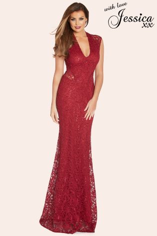 Jessica Wright Sequin Maxi Dress